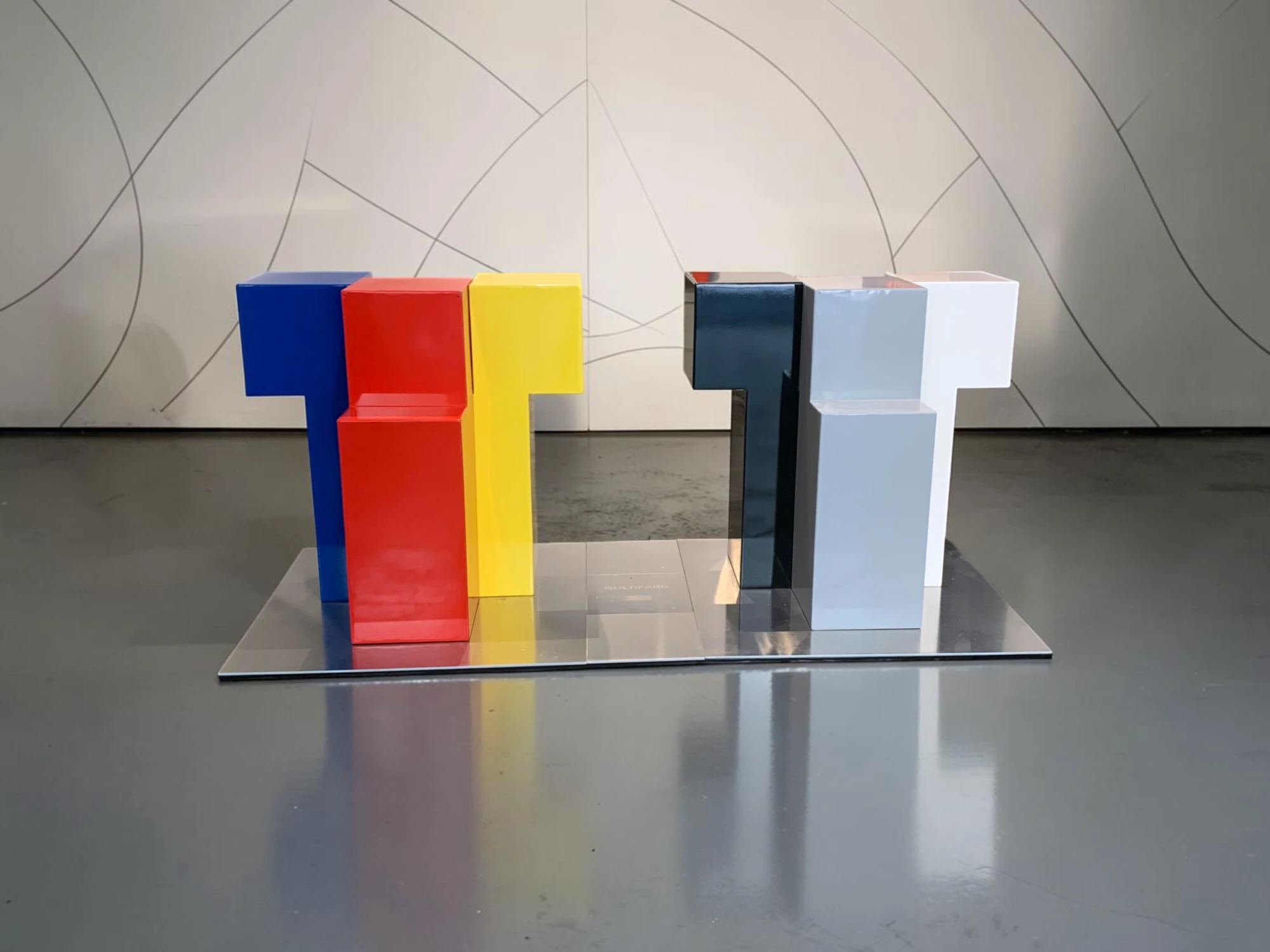 Color and Form sculpture