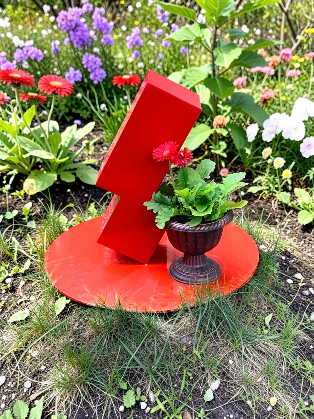 Red on Red sculpture