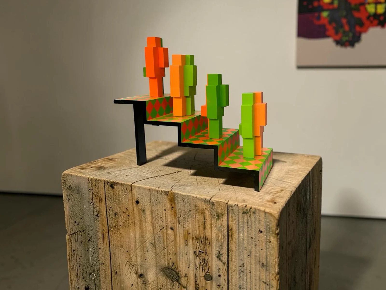 Cuboids Descending a Staircase sculpture